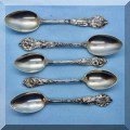 S03. Sterling silver spoons. 